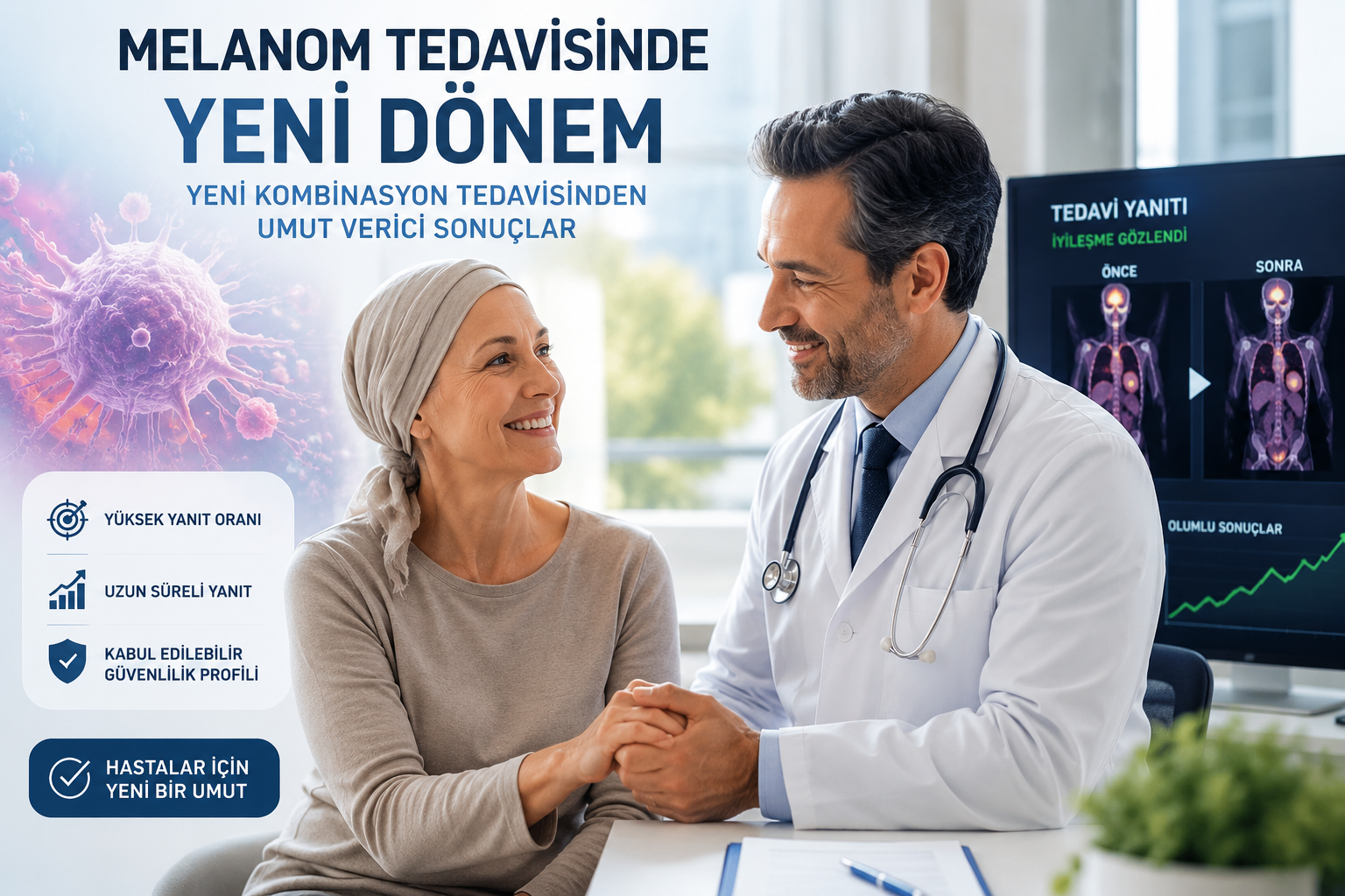Tedaviye Dirençli İleri Evre Cilt Melanomunda Yeni Kombinasyona Hızlandırılmış Onay